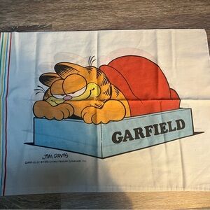 vintage Garfield pillow case